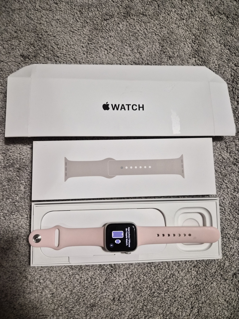 Apple Watch - Pink Silicone Band Smartwatch